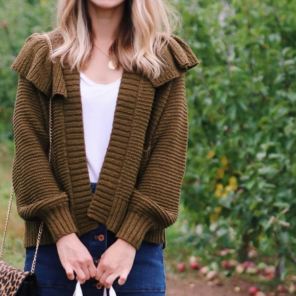 Women's Ruffle Cardigan Sweater Madewell | idusem.idu.edu.tr